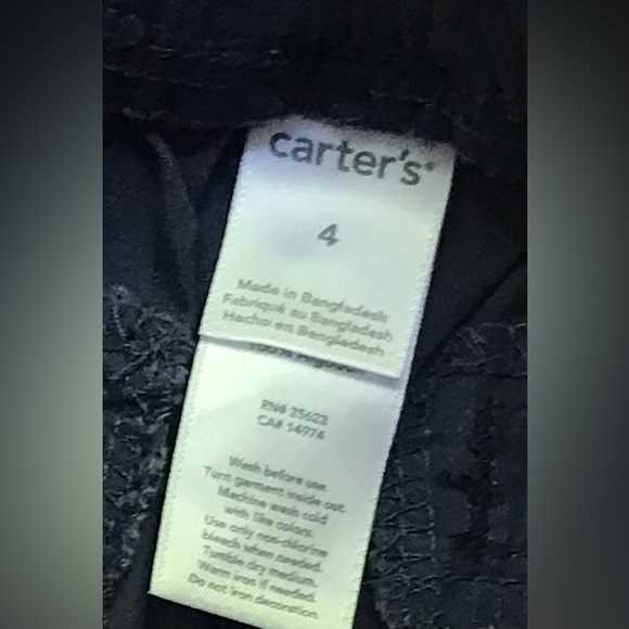 Carters NWT Boys Size 4 Navy Blue Elastic Back Twill Shorts - Picture 4 of 6